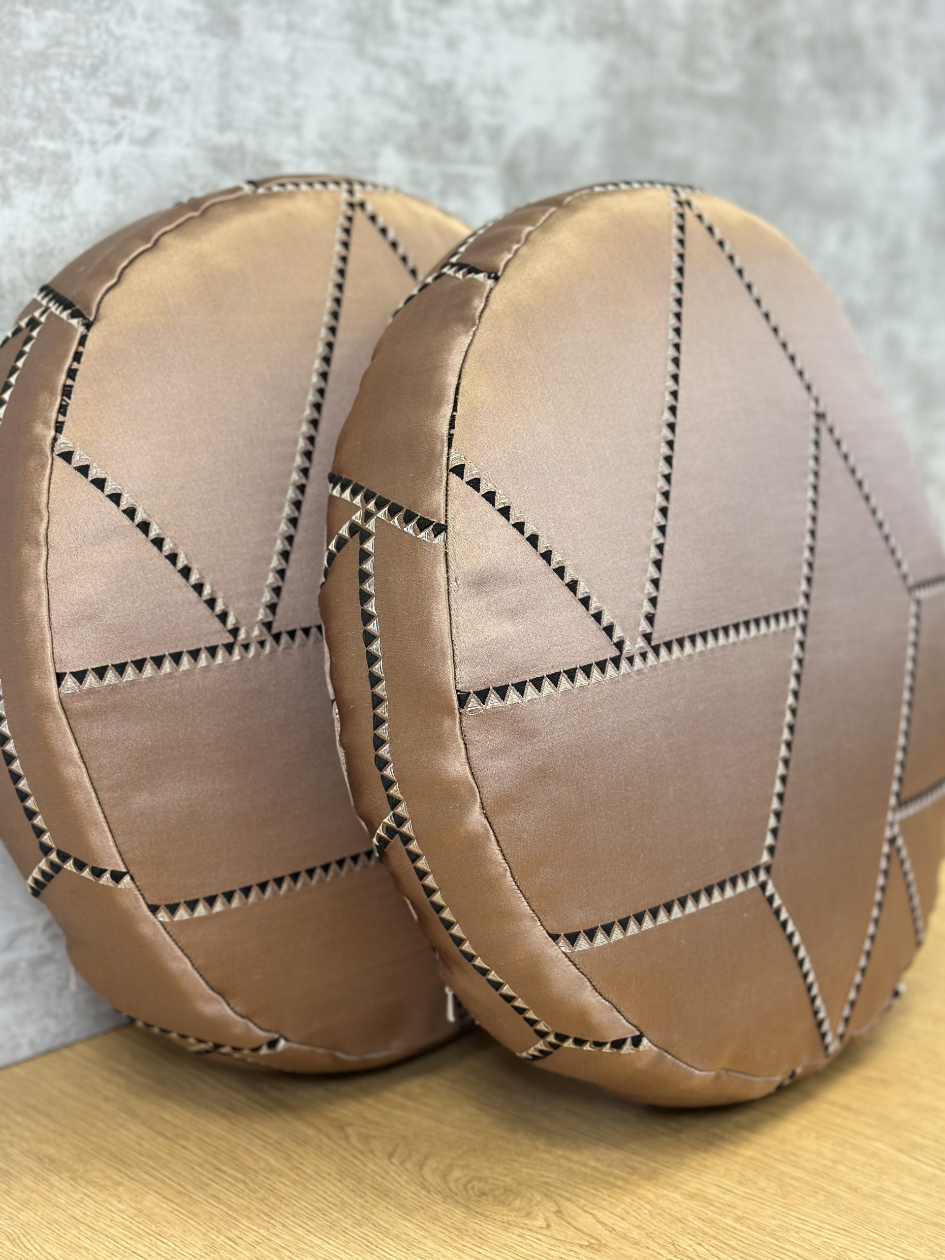 Dedar Geometric Satin Pillows