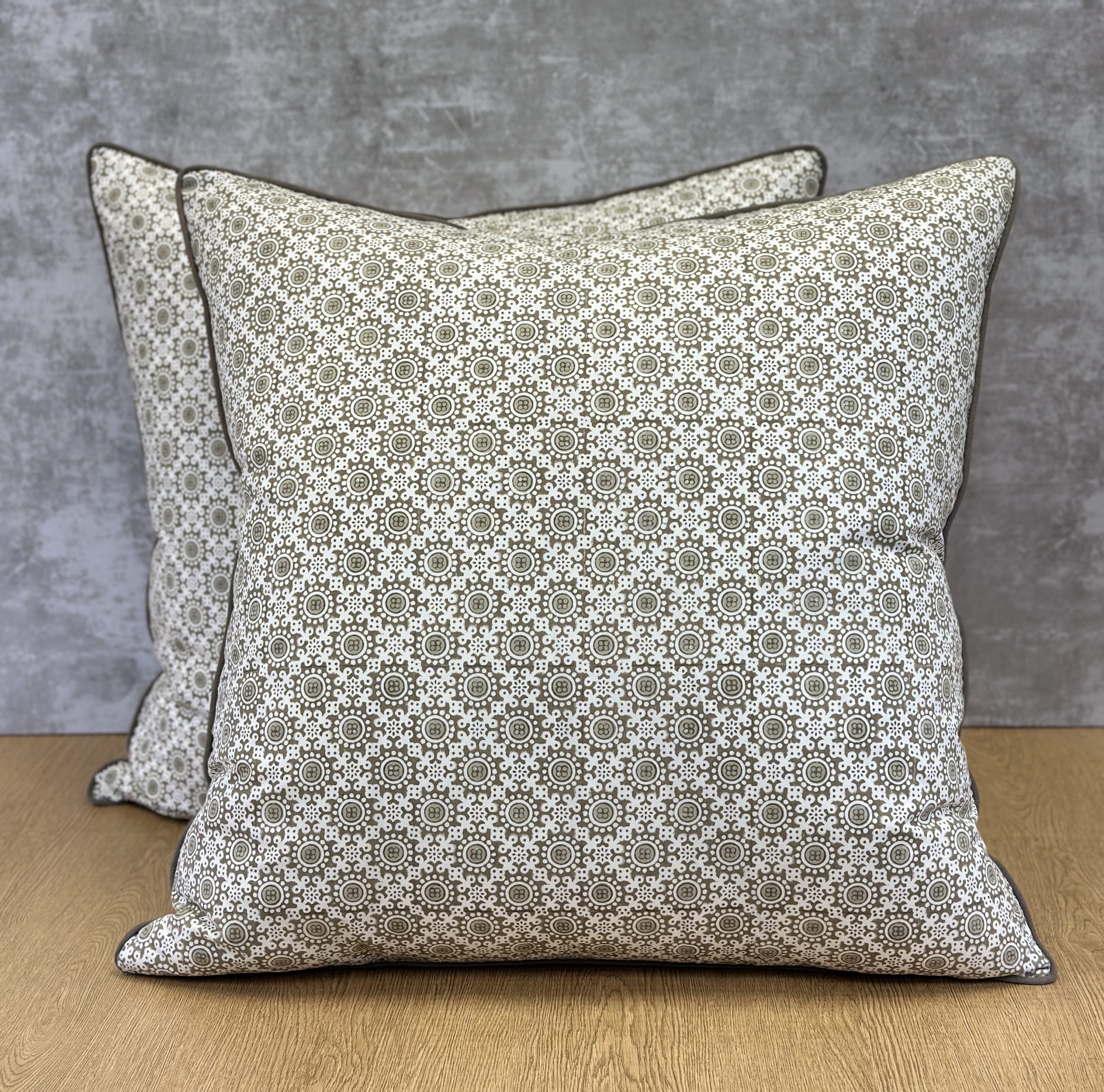 Muriel Brandoli Beige Pillows