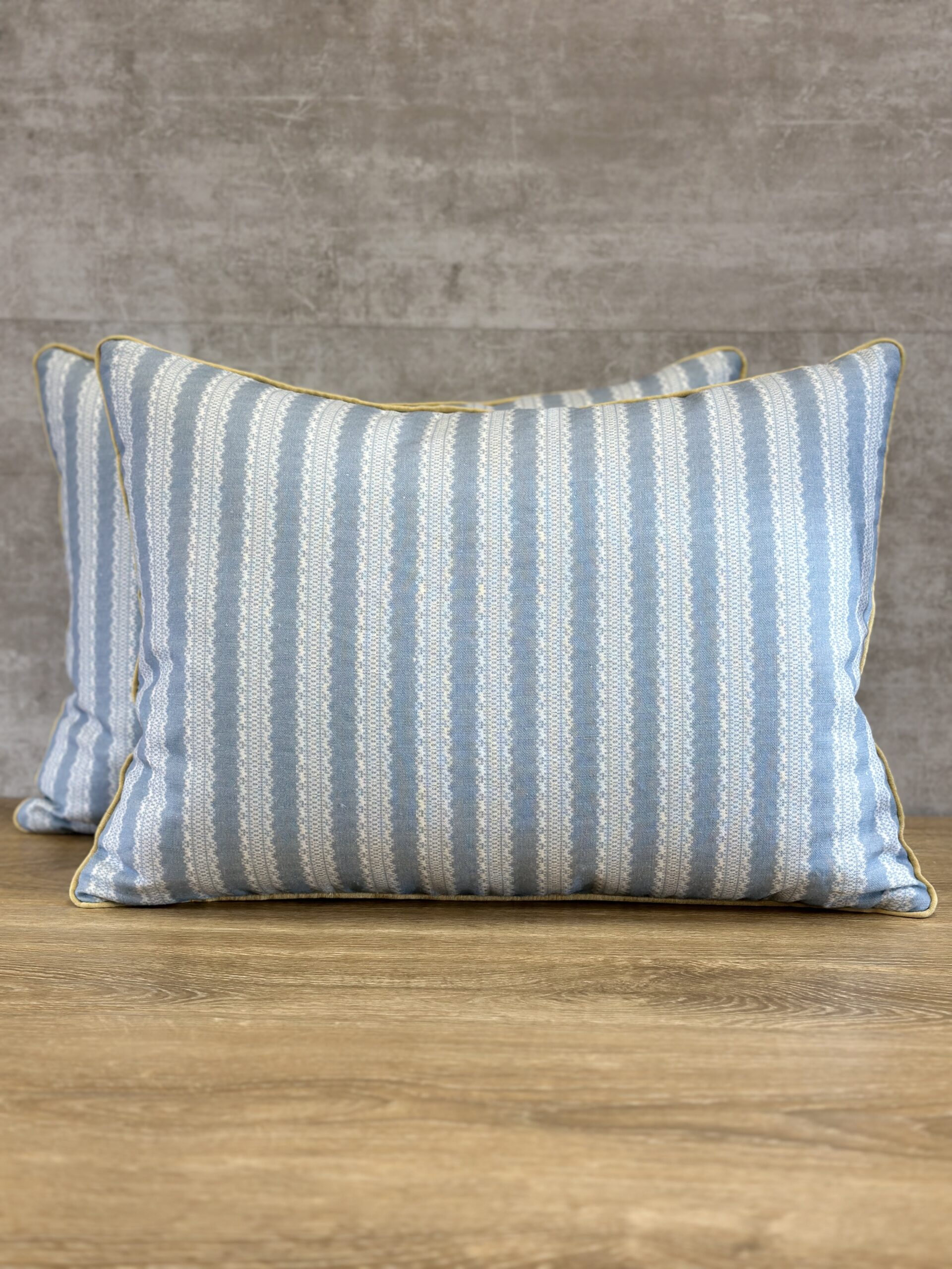 Inchyra Torchon Stripe Linen Pillows