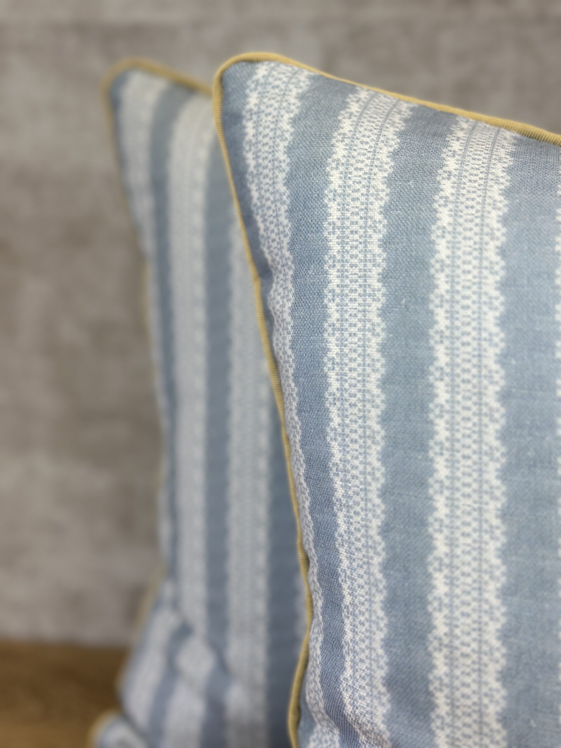 Inchyra Torchon Stripe Linen Pillows