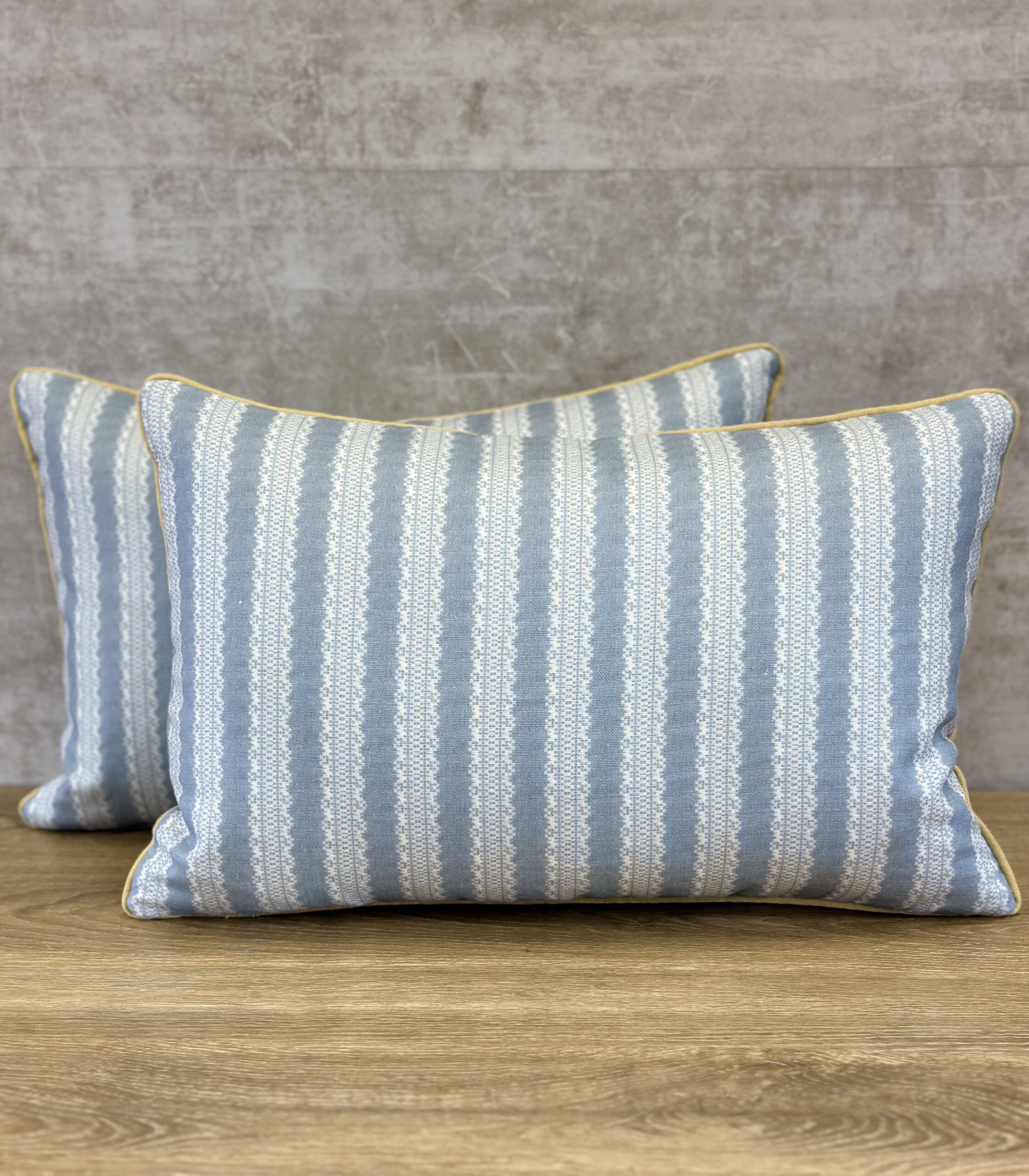 Inchyra Torchon Stripe Linen Pillows