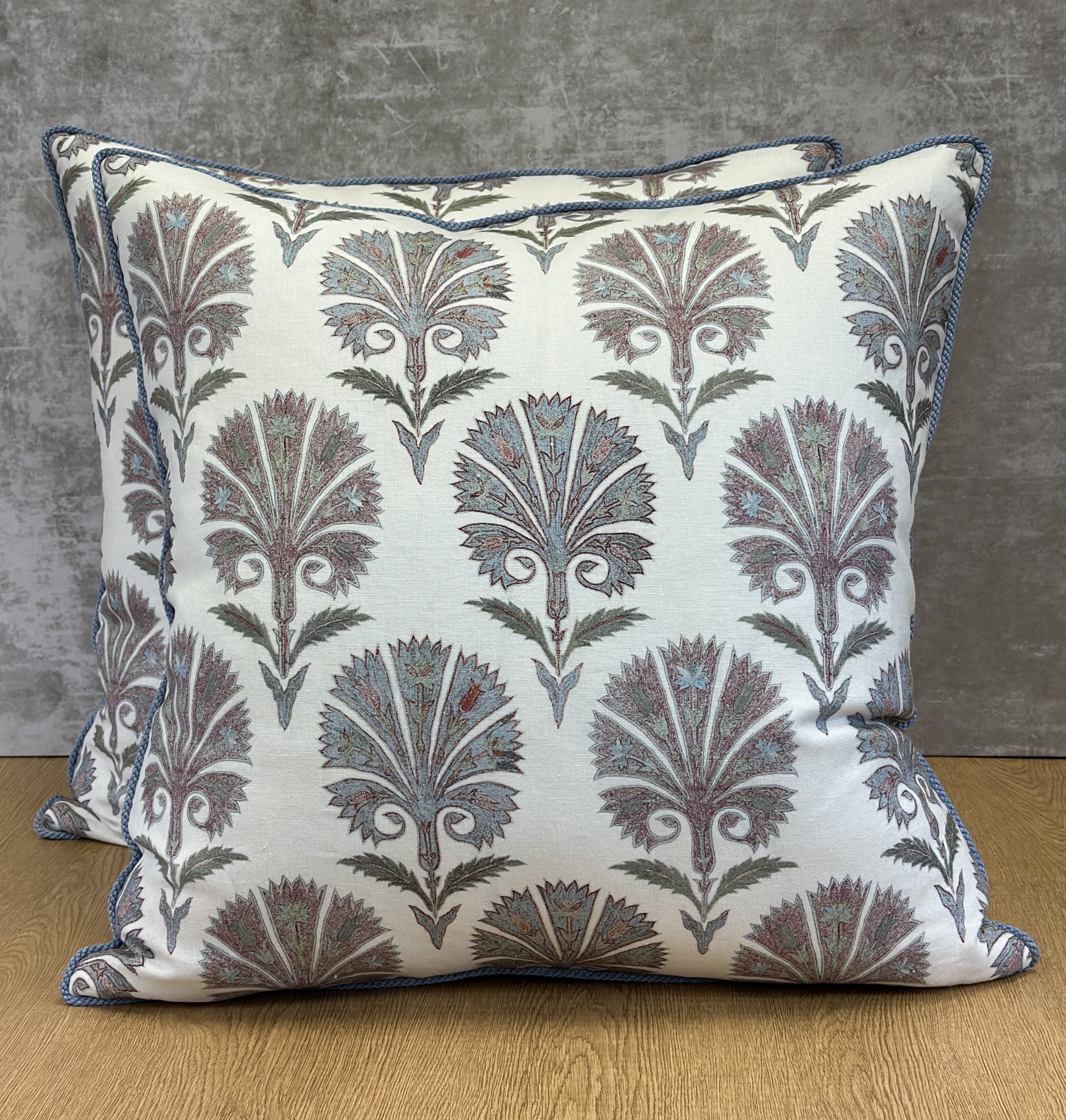 Schumacher Suzani Carnation Pillows