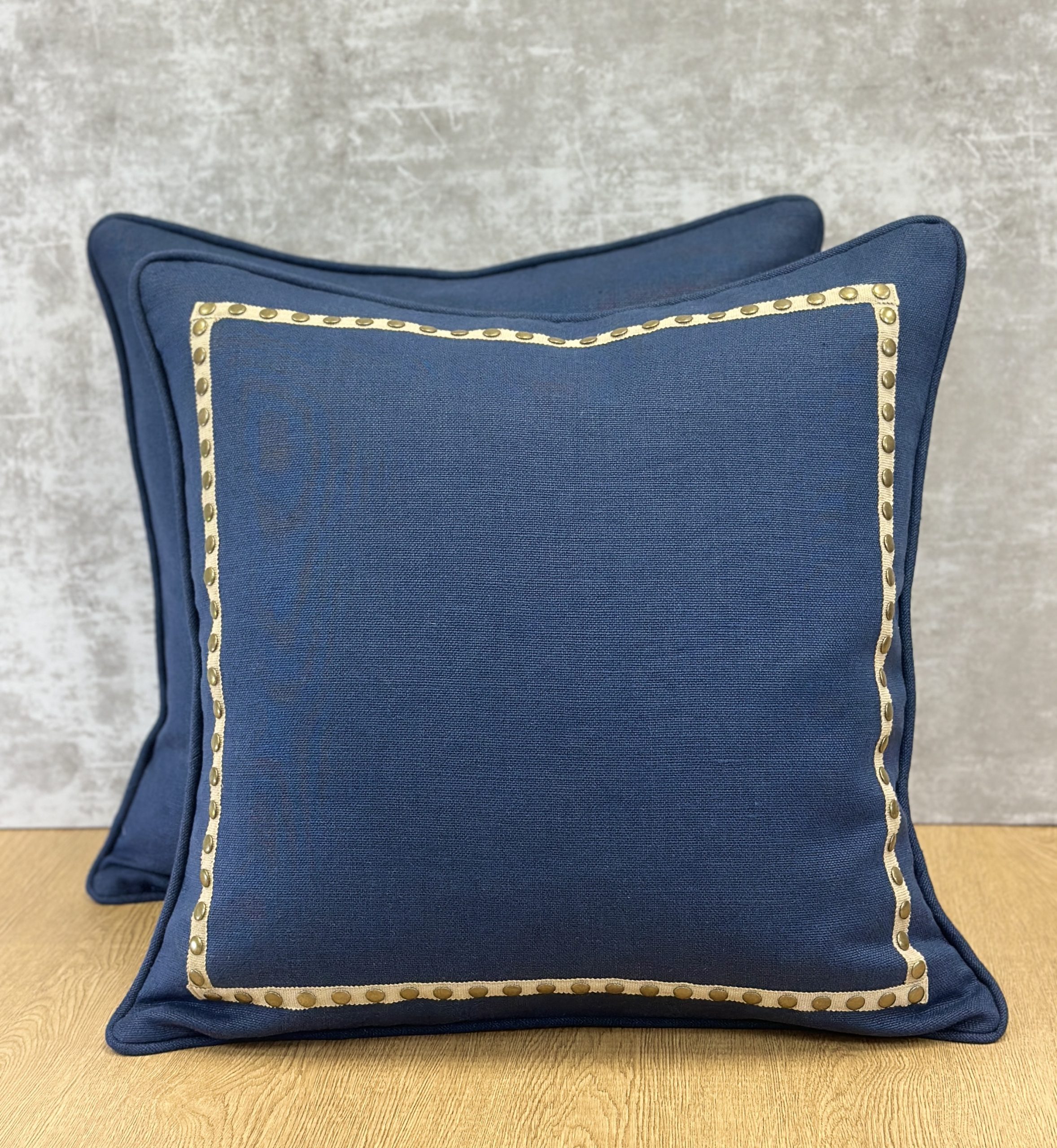 Schumacher Piet Performance Linen Pillows