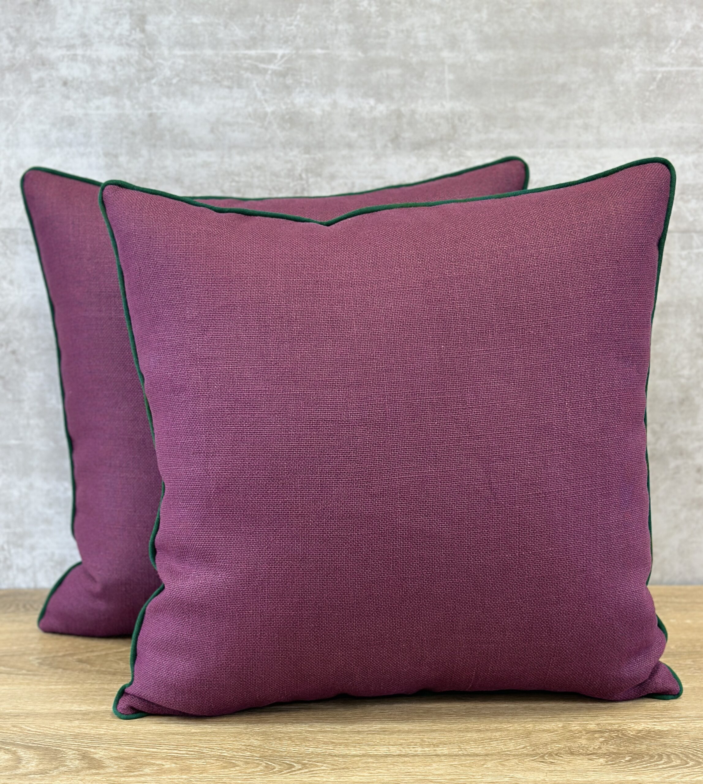 Volga Mid Weight Plain Linen Pillows