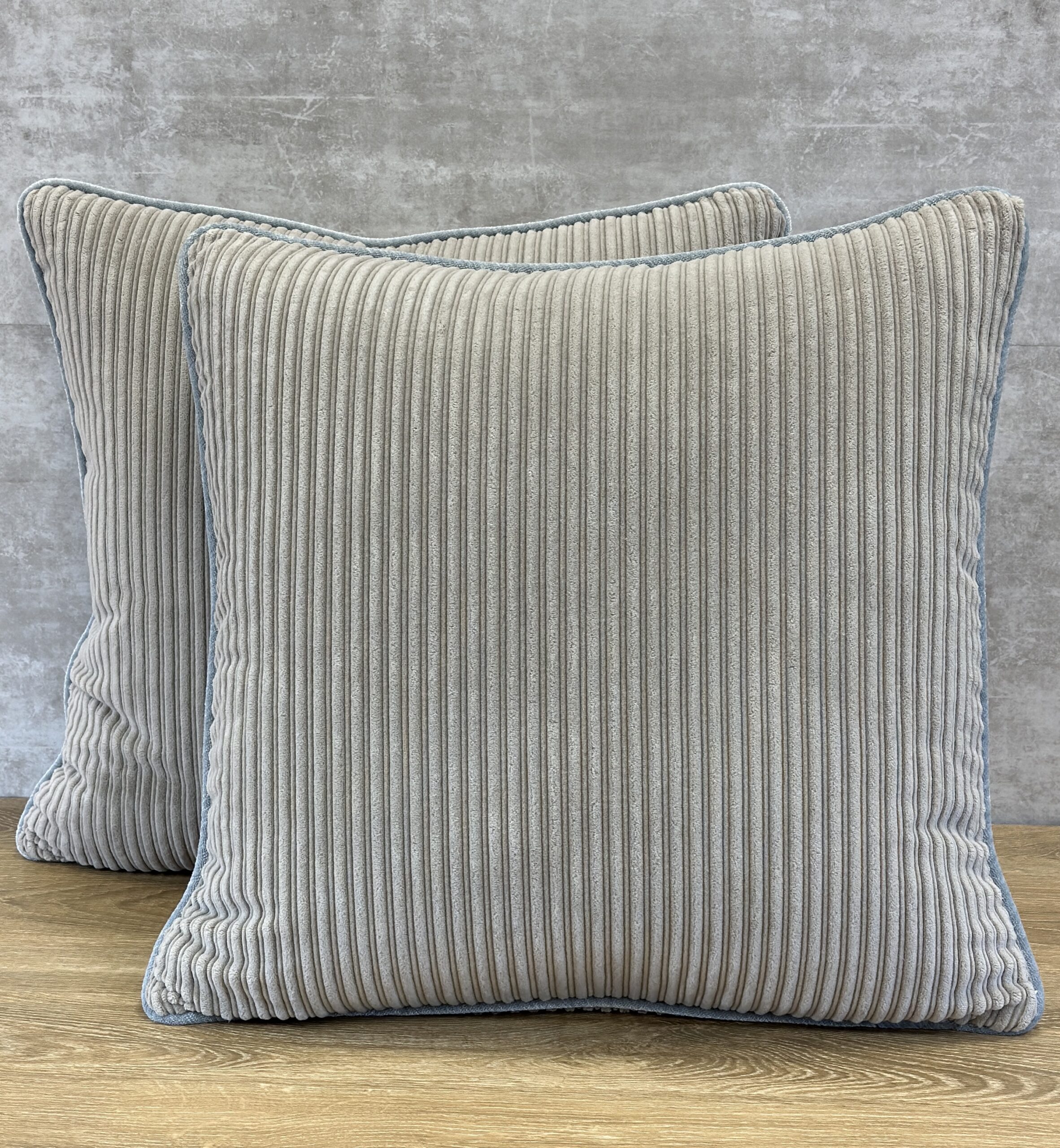 Holly Hunt Ribbed Velvet Pillows