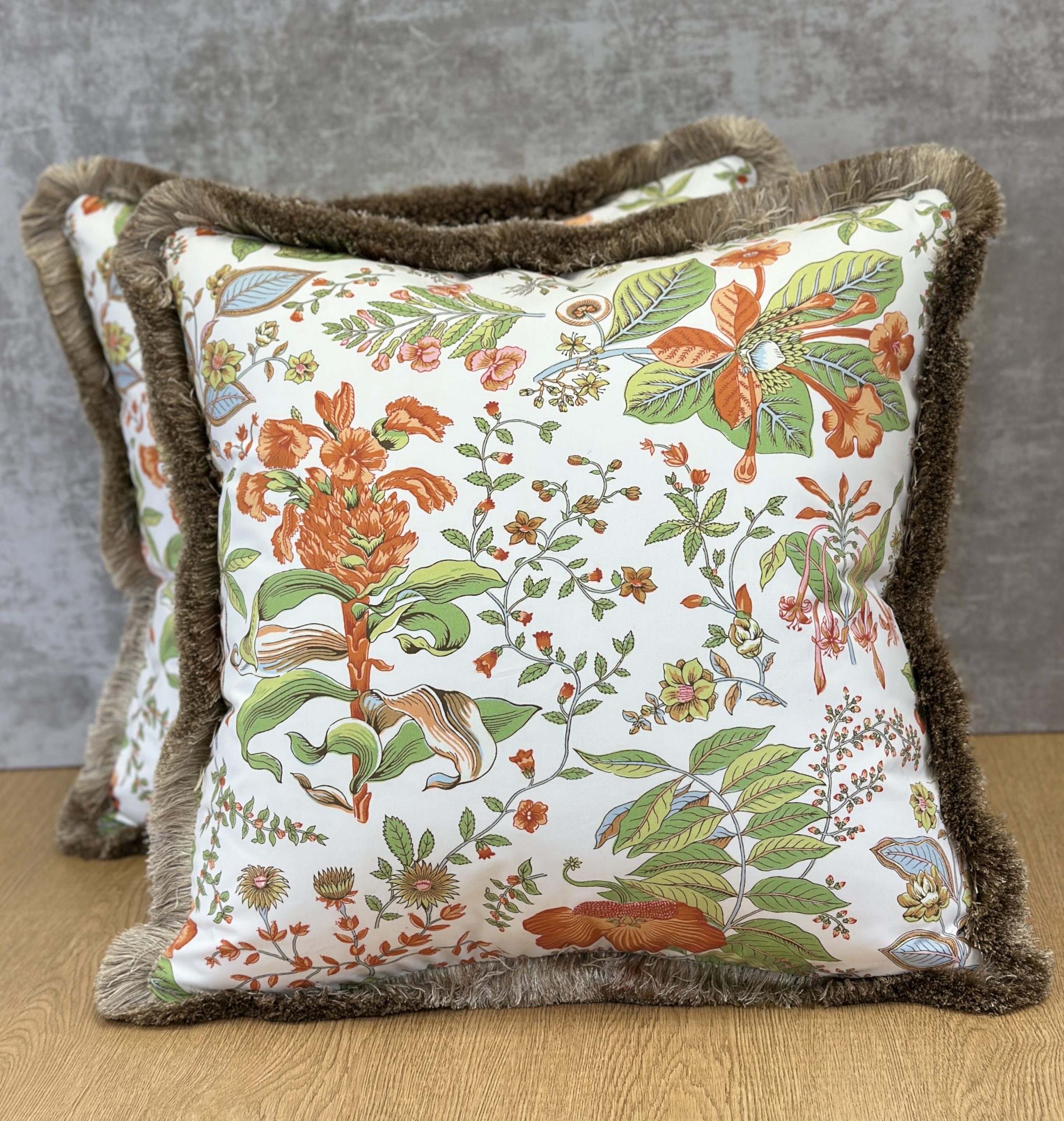 Schumacher Pomegranate Botanical Pillows