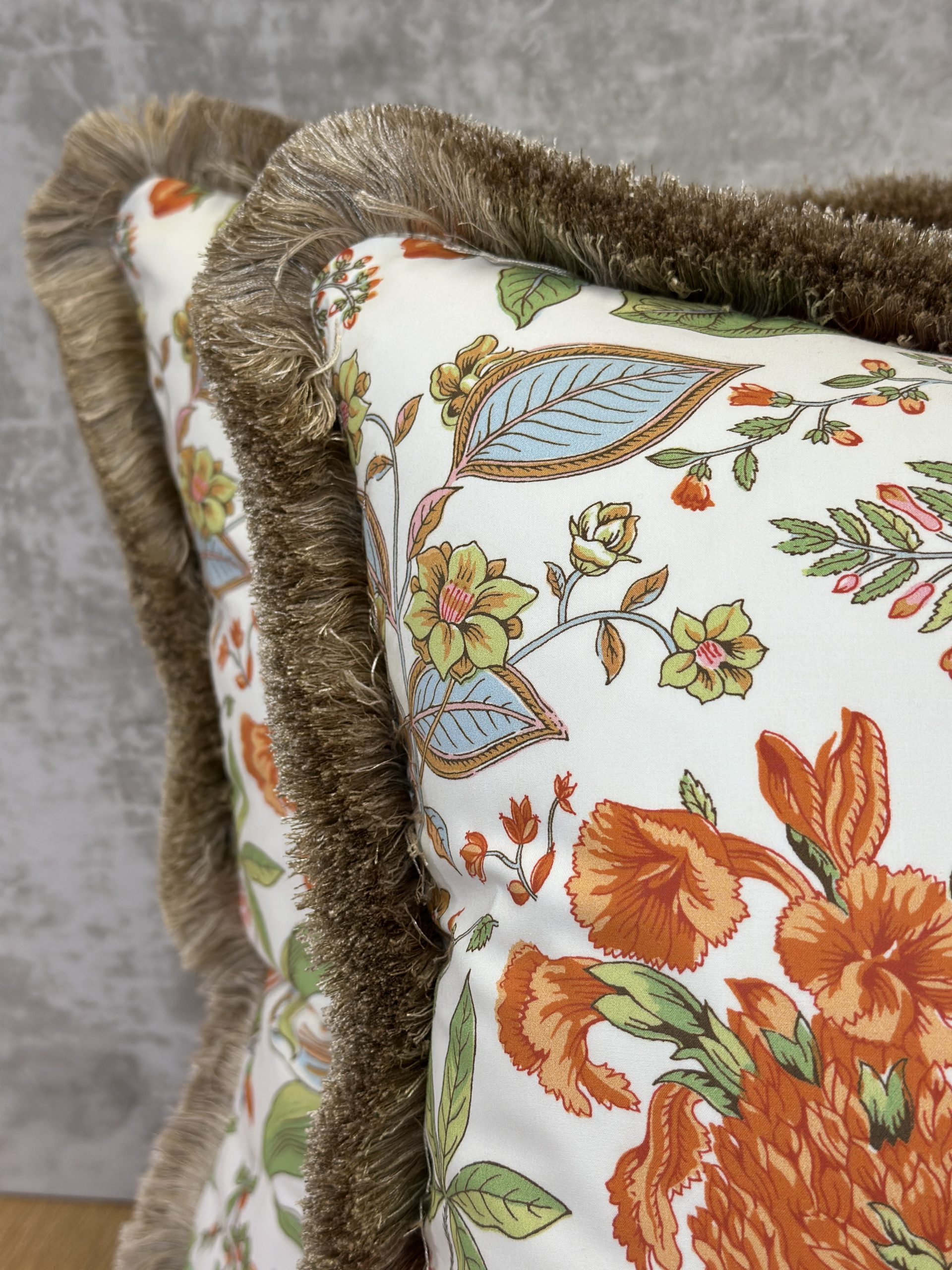 Schumacher Pomegranate Botanical Pillows