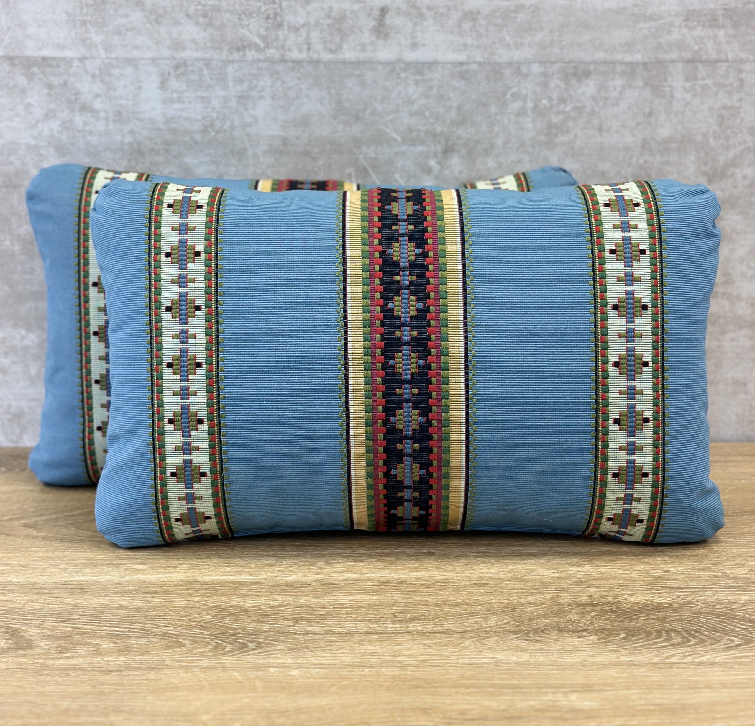 Brunschwig & Fils Rayure Broderie Pillows