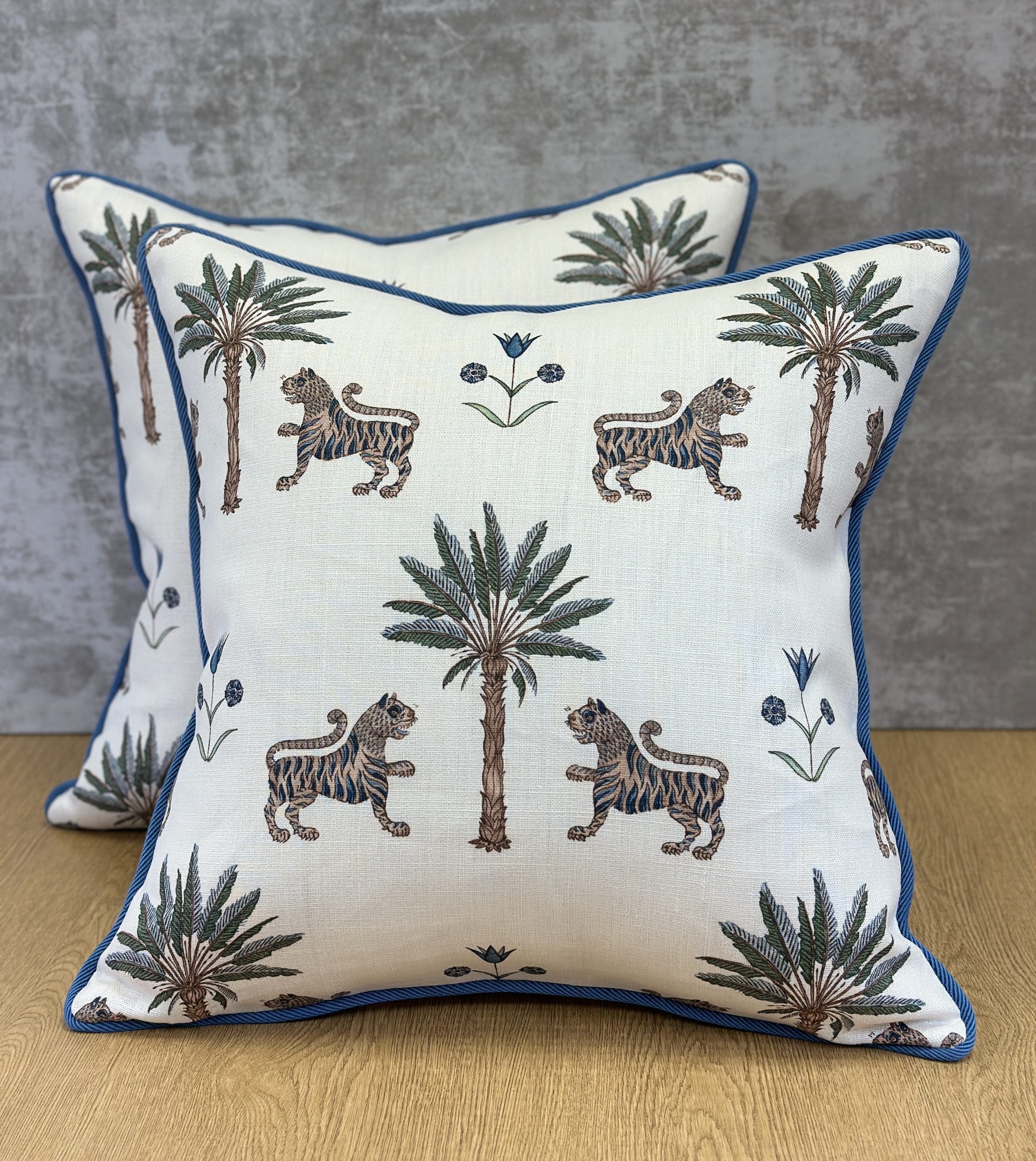 Schumacher Tiger Palm Pillows