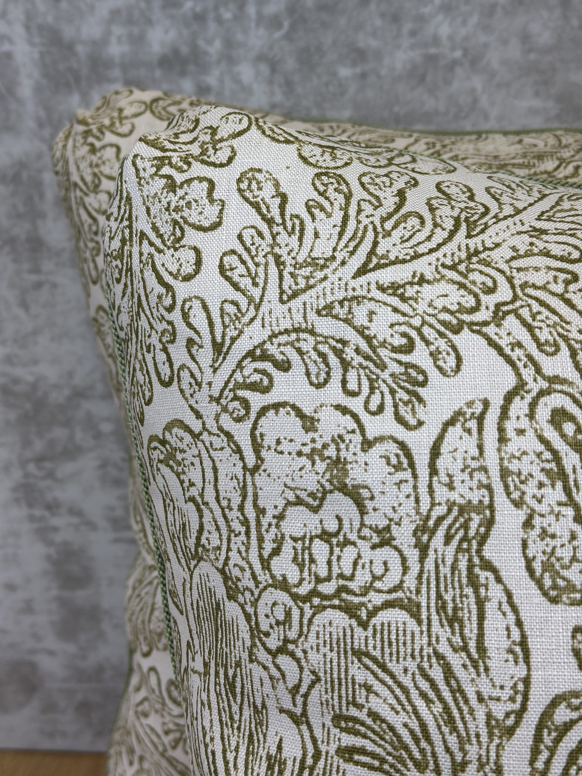 Jasper Woodblock Flower Pillows