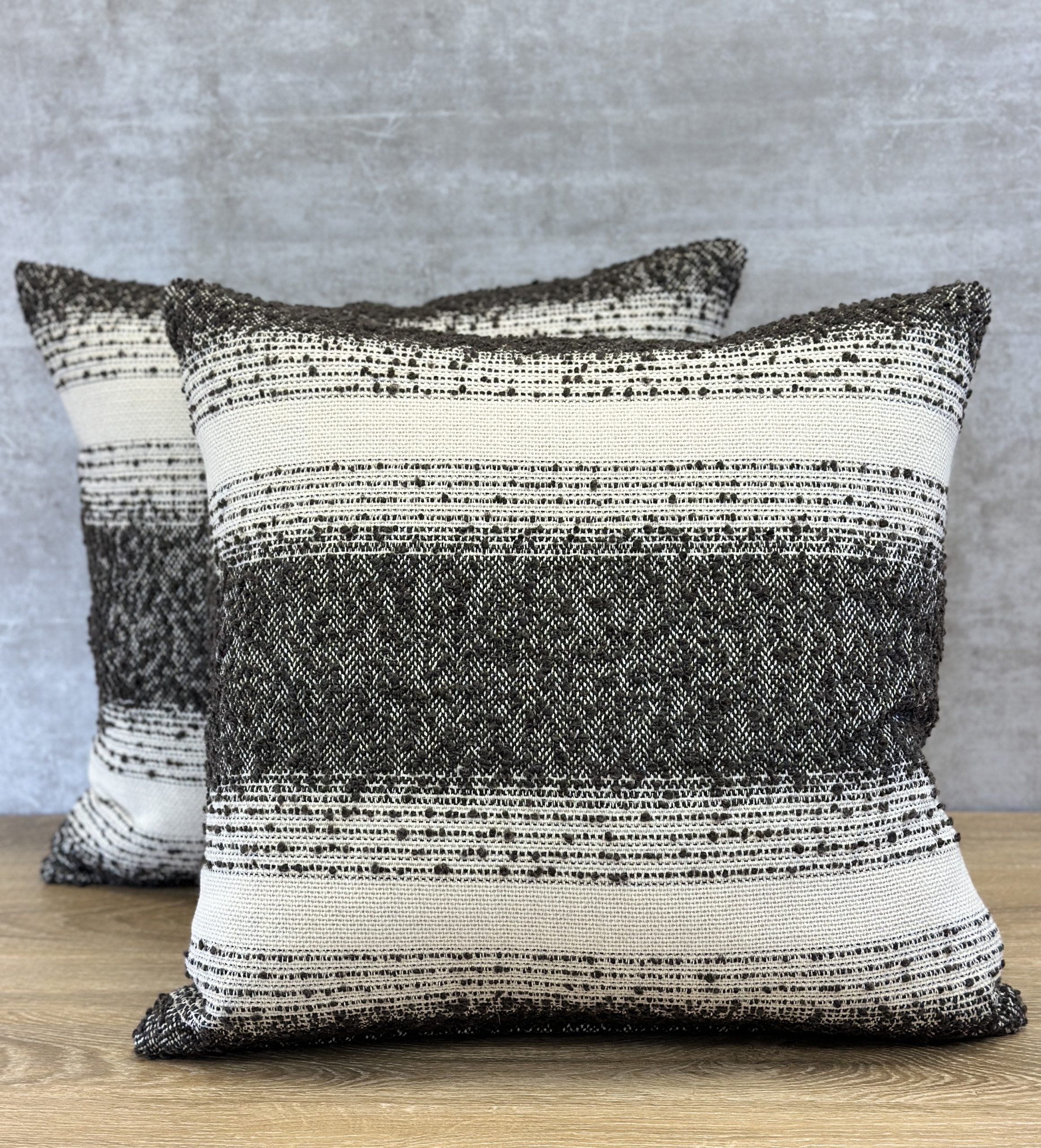 Schumacher Jessen Alpaca Stripe Pillows