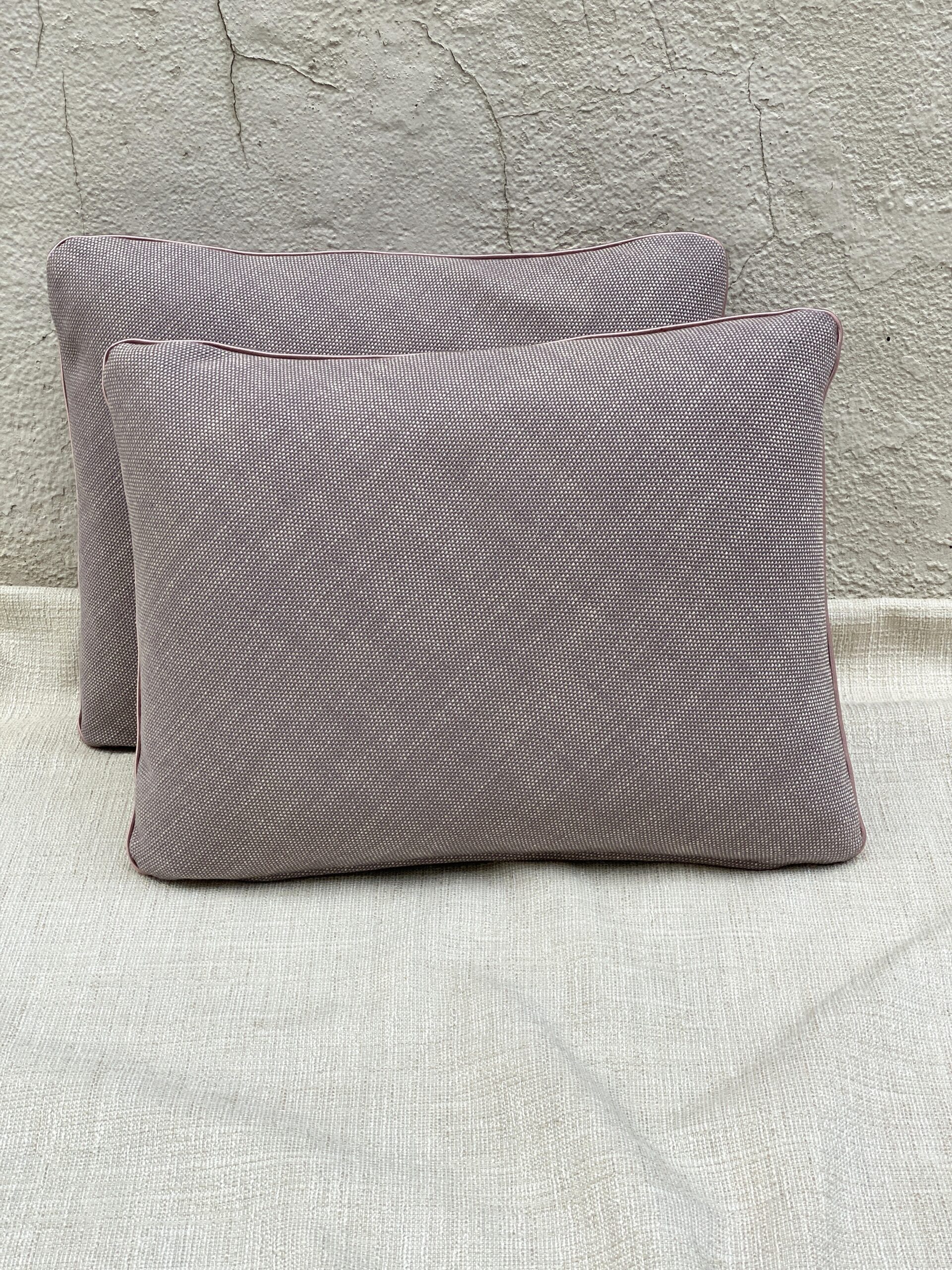Crosby Stock Linen Lilac Pillows