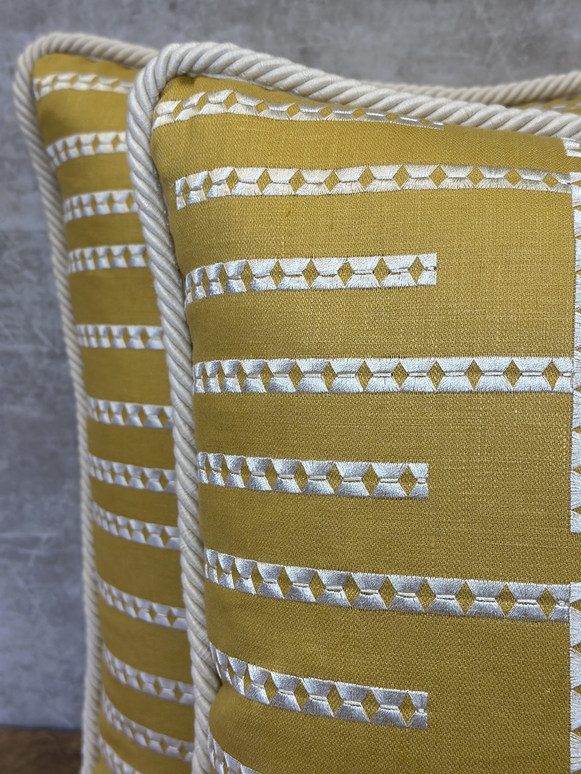 Thibaut Architect Embroidery Pillows