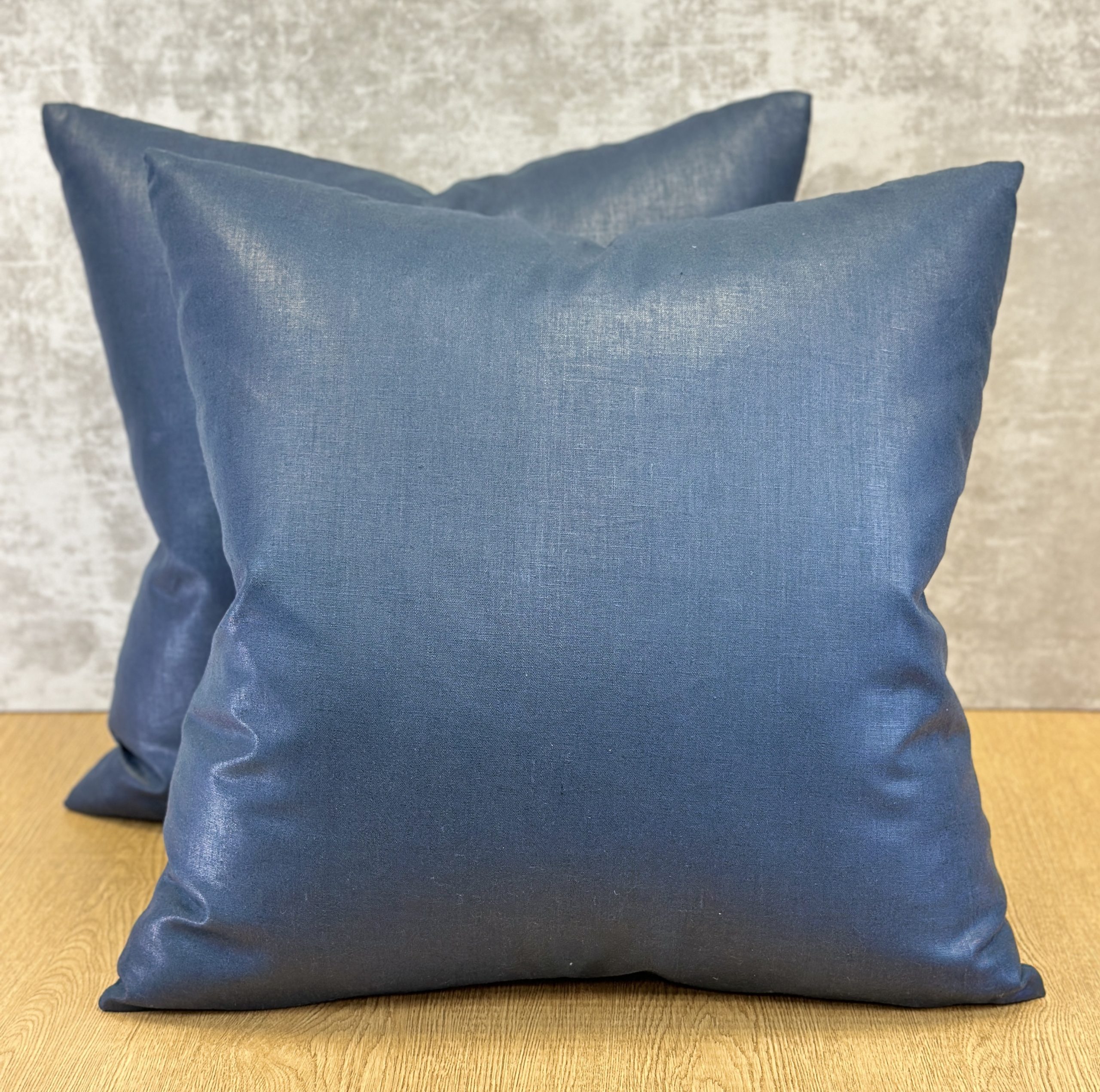 Schumacher Lange Glazed Linen Pillows