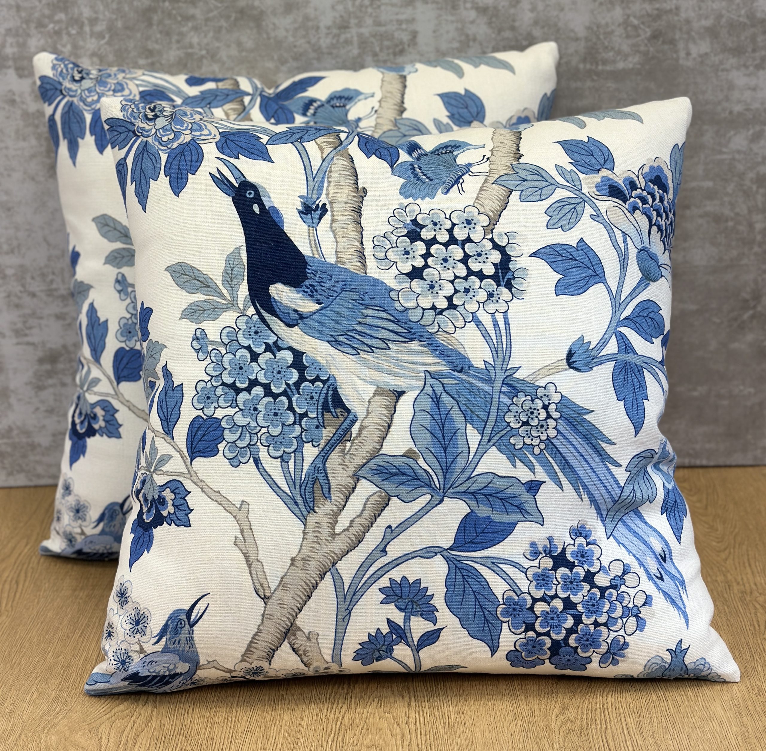 GP & J Baker Hydrangea Bird Pillows