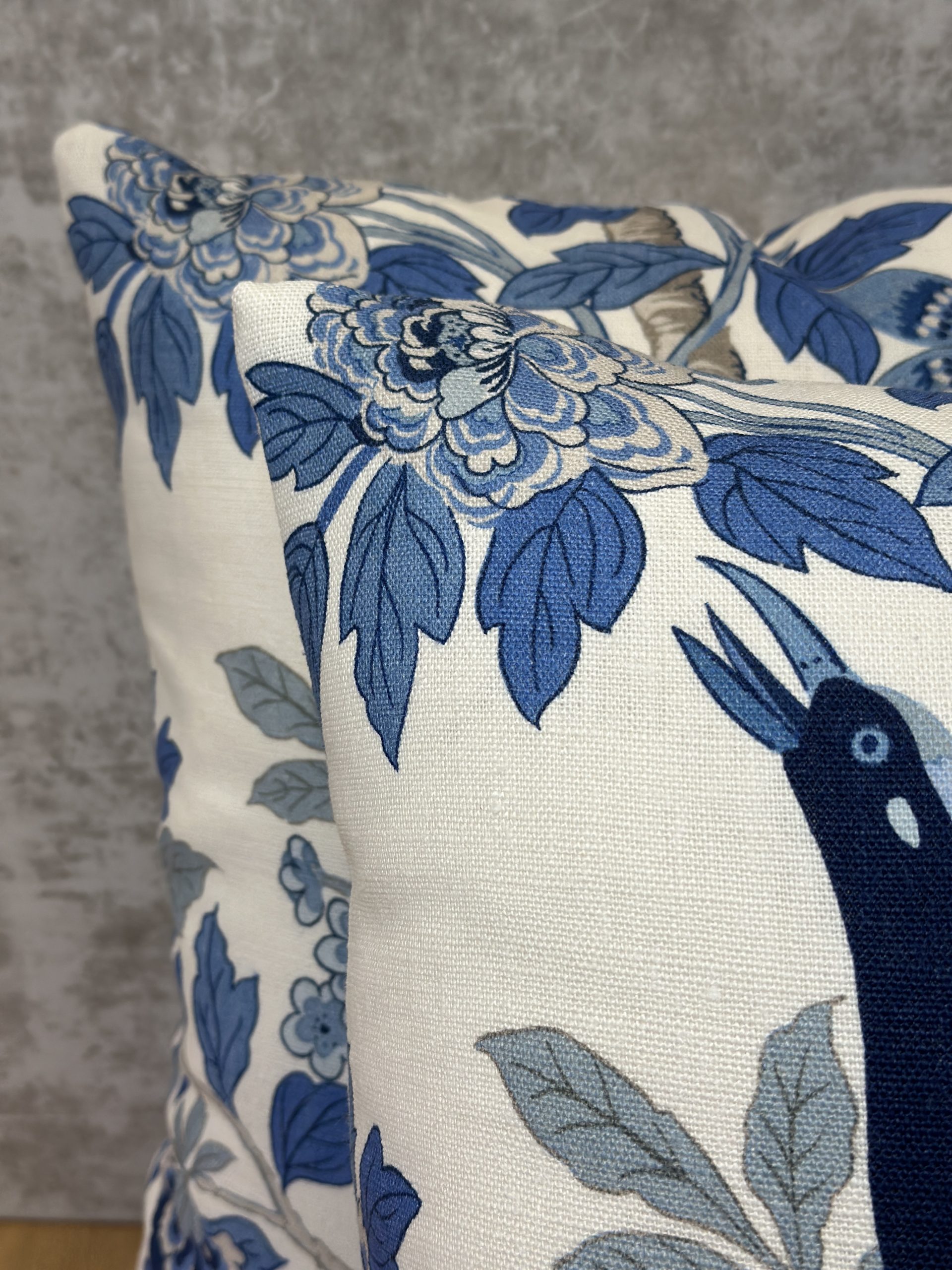 GP & J Baker Hydrangea Bird Pillows