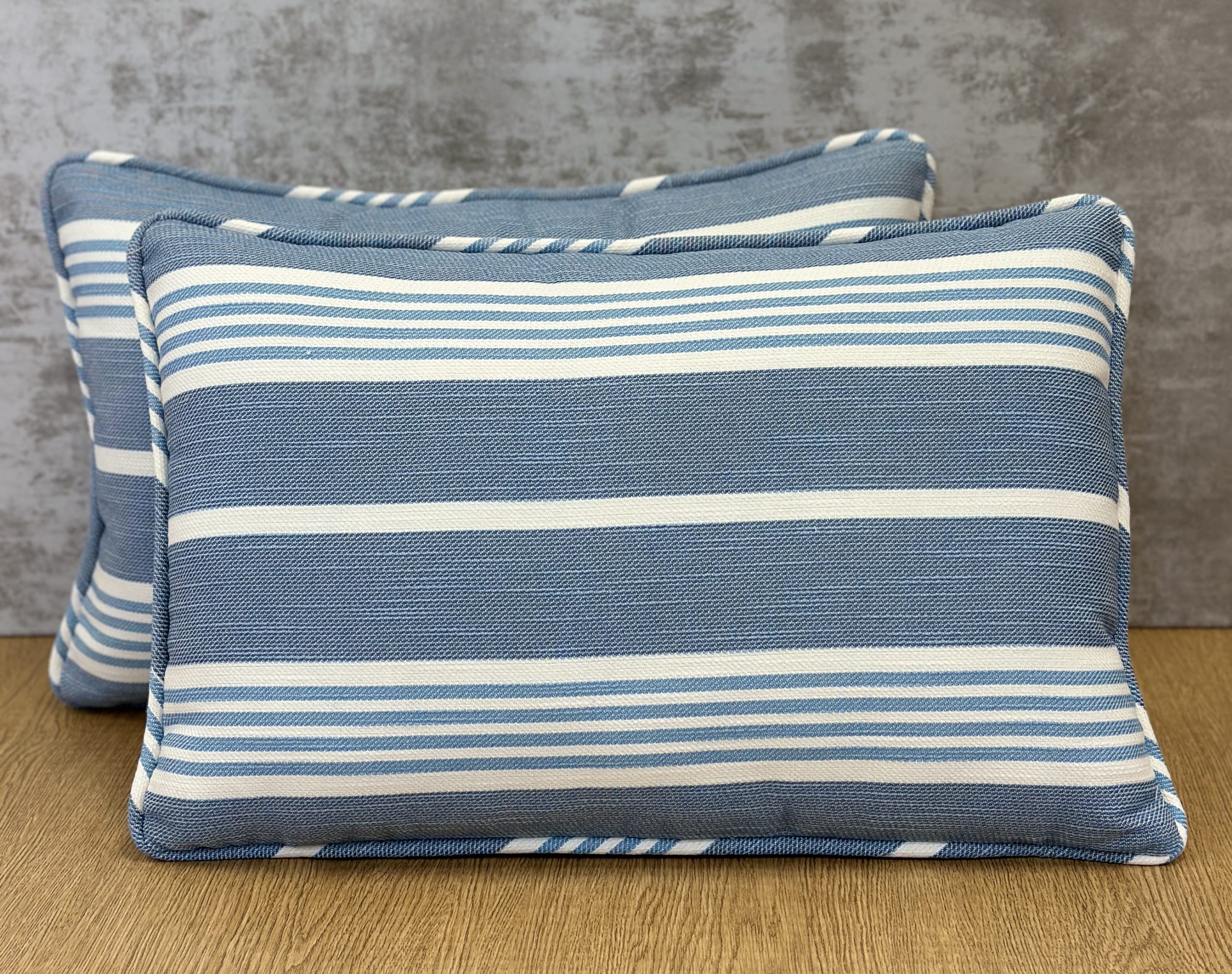 Schumacher Hampton Stripe Indoor Outdoor Pillows