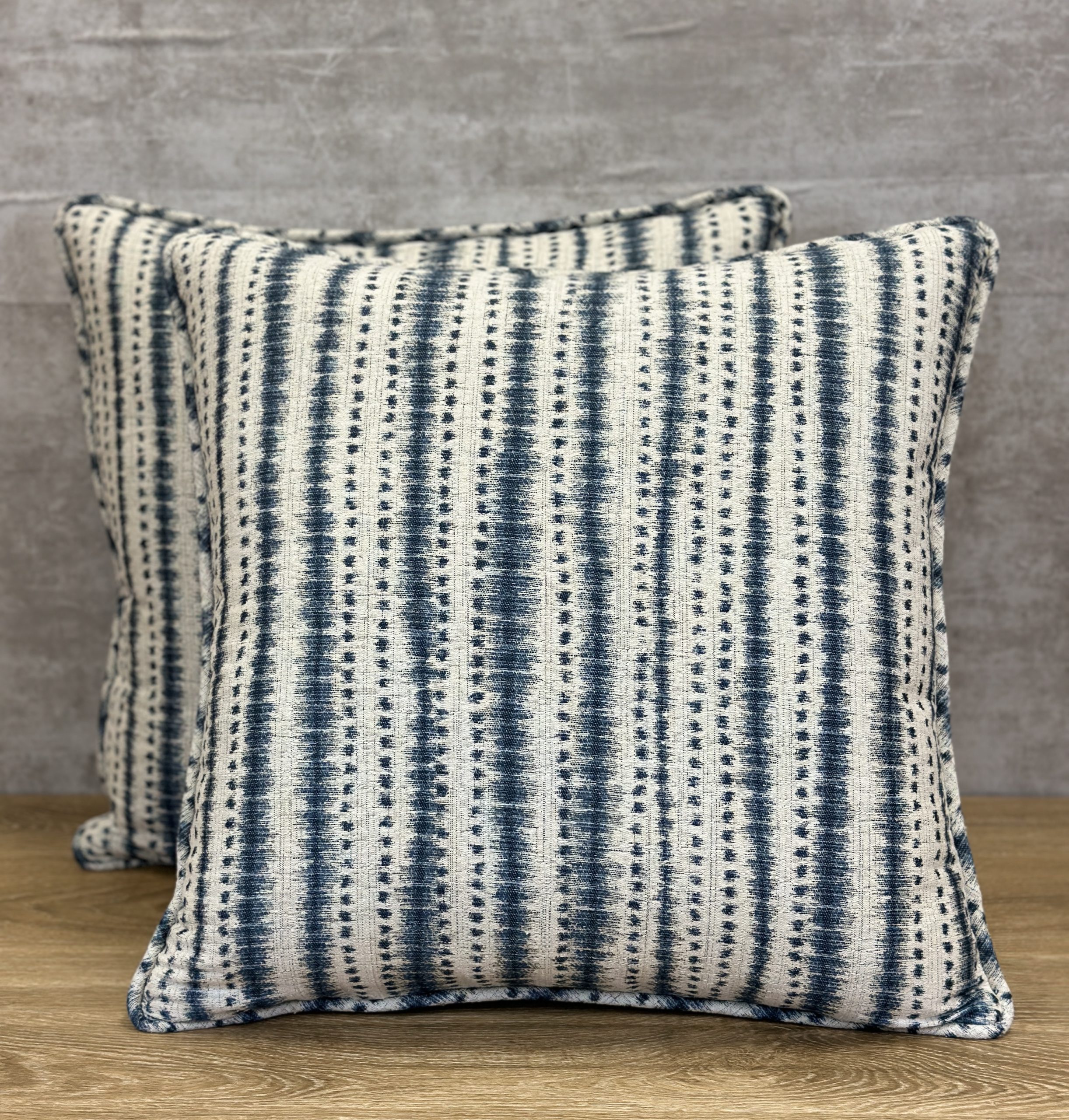 Penny Morrison Indigo Stripe Pillows