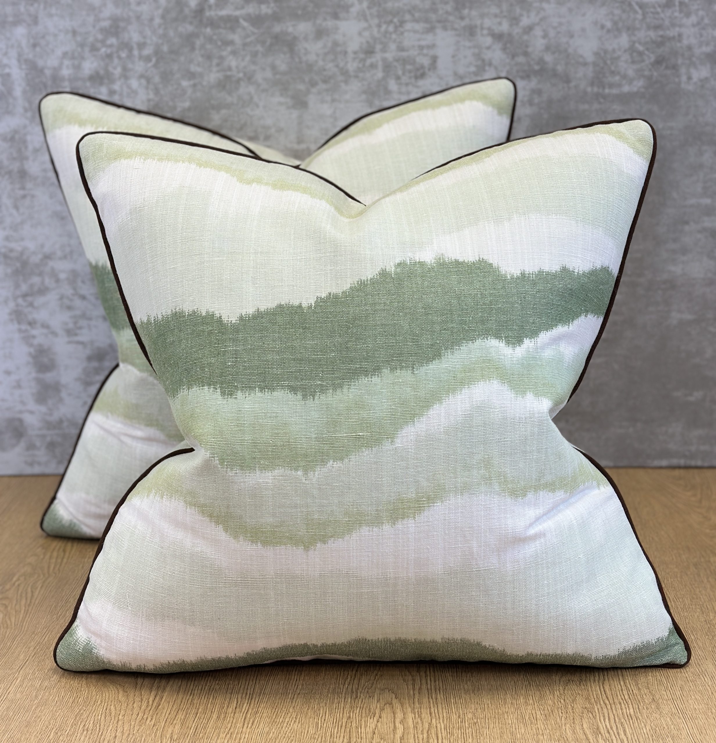 Schumacher Chandler Warp Print Pillows