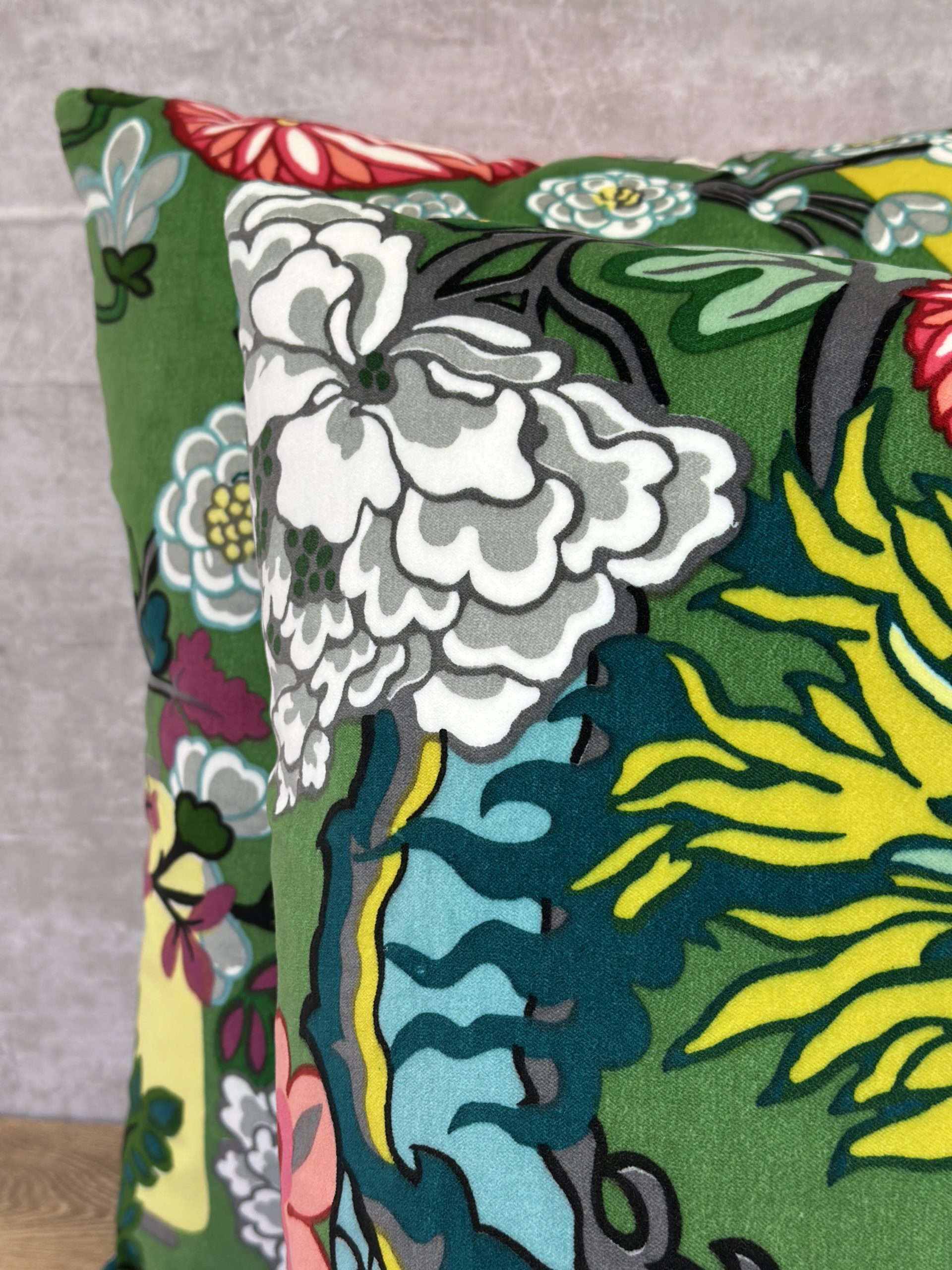 Schumacher Chiang Mai Dragon Velvet Pillows