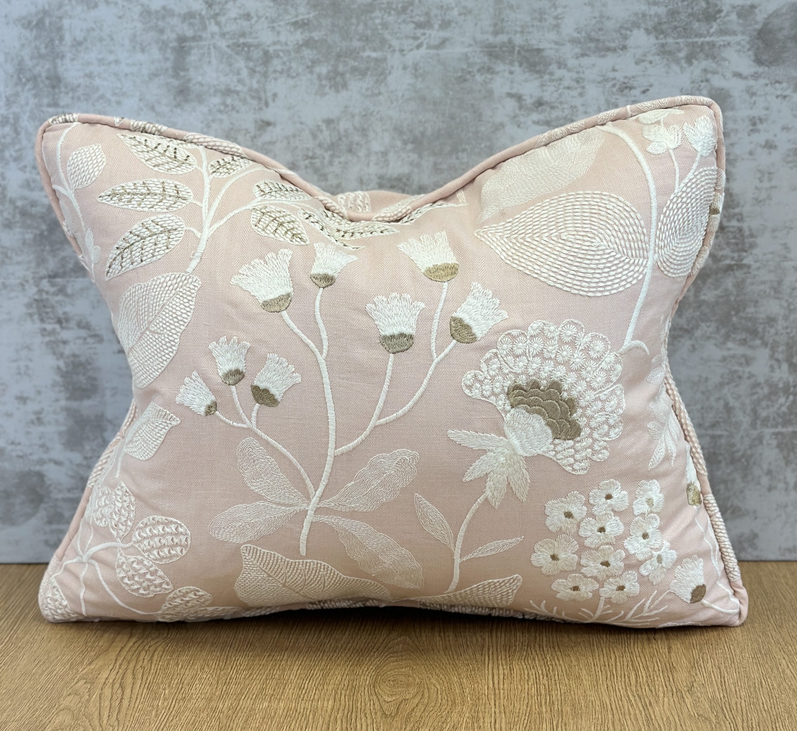 Schumacher Emaline Embroidery Pillows