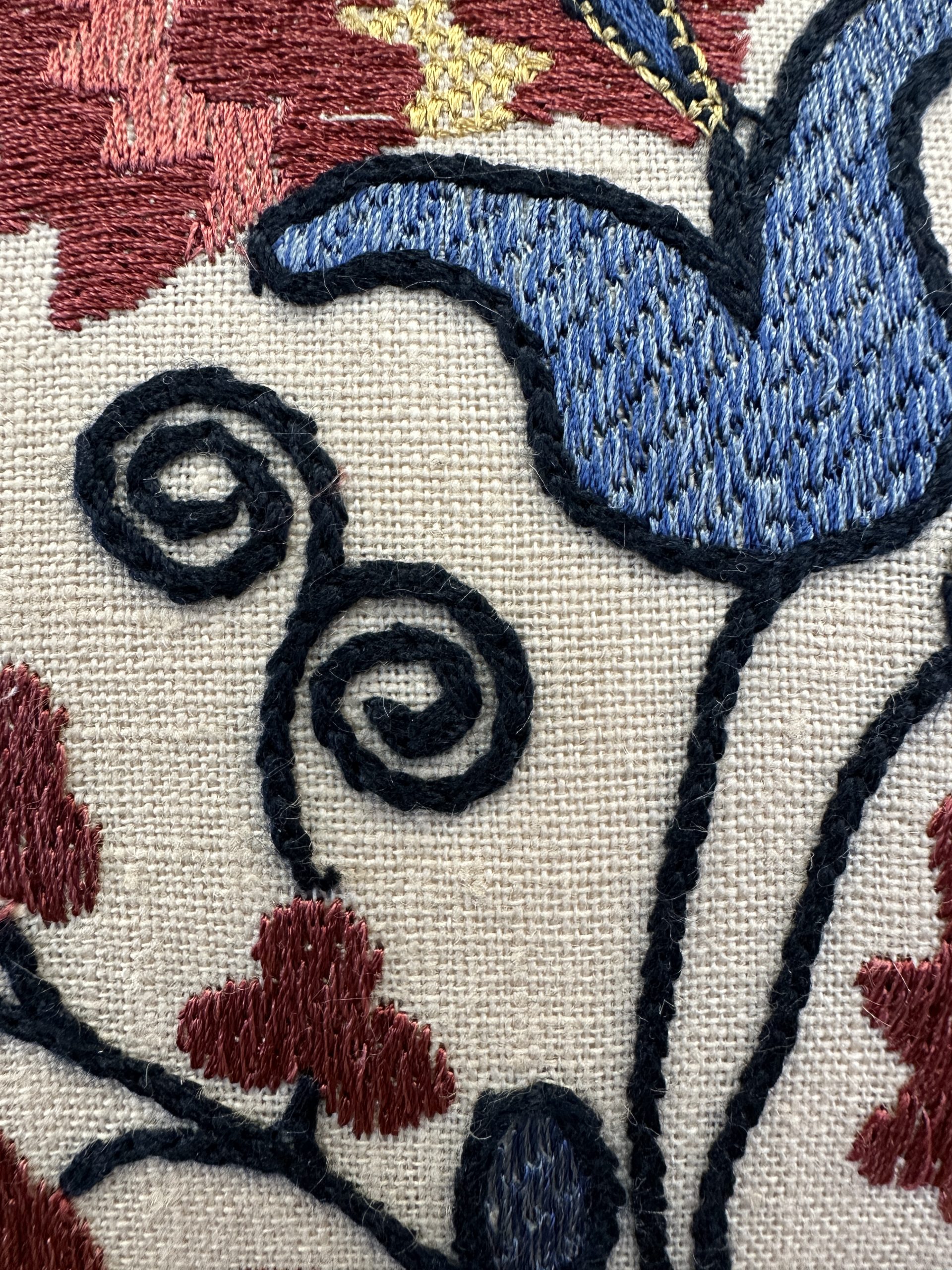 Lee Jofa Mead Embroidery Pillows